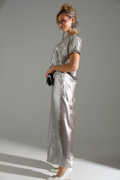 Блуза, брюки LM К180143 бежевый_шиммер - фото 5