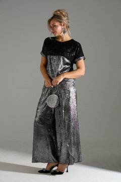 Блуза, брюки LM К180143 серый_шиммер - фото 2