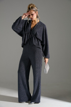 Блуза, брюки LM К4849 синий - фото 5