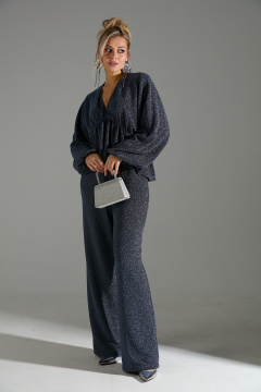 Блуза, брюки LM К4849 синий - фото 2