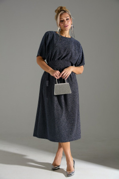 Платье LM М122 синий - фото 4