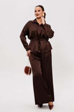 Блуза, брюки Mubliz 255 шоколад - фото 2