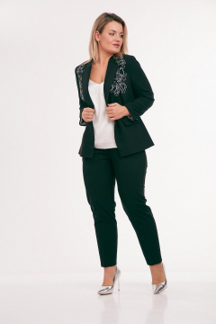 Брюки, жакет Takka Plus 25-258/1 зеленый - фото 4