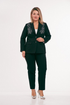 Брюки, жакет Takka Plus 25-258/1 зеленый - фото 1