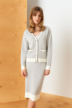 Юбка Barbara Geratti С8329BG молочный/серый - фото 2