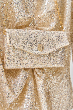 Клатч Fita 2004 золотисто-бежевый - фото 4