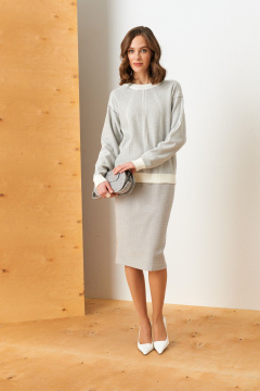 Юбка Barbara Geratti С8336BG молочный/серый - фото 1