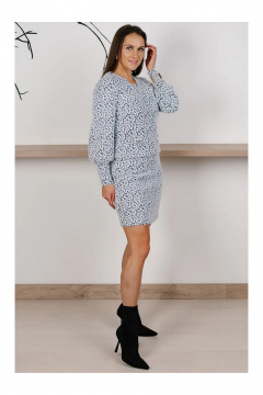 Джемпер, юбка MONA STYLE 19089/лео_серый - фото 5