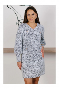 Джемпер, юбка MONA STYLE 19089/лео_серый - фото 2