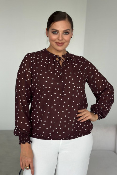 LindaLux 812 горошек_коричневый