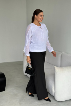 Блуза LindaLux 1-593 белый(воланы) - фото 2