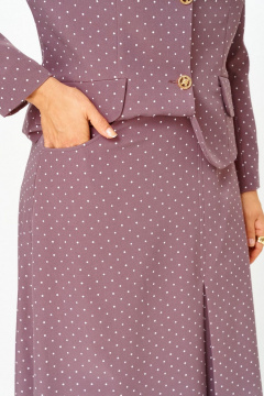 Жакет, юбка Svetlana-Style 2140 какао_горох - фото 4