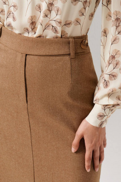 Юбка Nelva 4845 кофейно-бежевый - фото 3