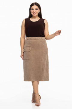 Юбка Avila 0949 бежевый - фото 2