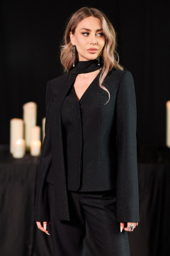 Брюки, жакет Golden Valley 6749 черный - фото 2