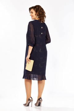 Платье Karina deLux M-1409 темно-синий - фото 5