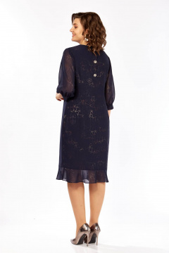Платье Karina deLux M-1409 темно-синий - фото 4