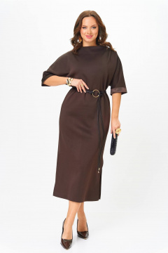 Платье Karina deLux M-1411 шоколад - фото 2