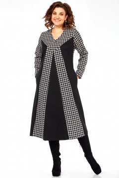 Платье Celentano lite 5070 гусиная_лапка/однотон - фото 1