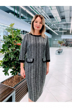 Платье TAEMNA 22041/1 серый - фото 2