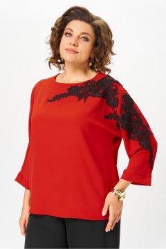 Блуза Rumoda 2277_дл_красный - фото 3
