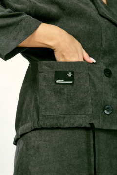 Жакет, юбка ZigzagStyle 608 темный мох - фото 5