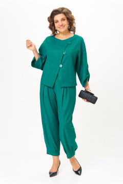 Брюки, жакет Michel chic 1436/1 изумрудный - фото 1