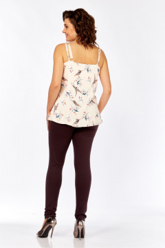 Топ Avenue 0346 молочный_дизайн_птички - фото 2