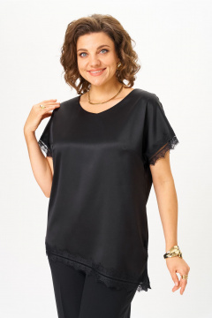 Блуза STEFANY 496 черный - фото 4