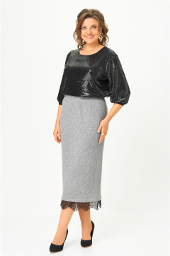 Юбка Andina city 1020-25 серый - фото 1