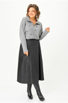 Юбка Andina city 1022-25 черный - фото 4