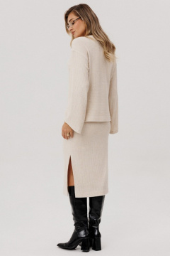 Джемпер, юбка Faufilure C1582 бежевый - фото 4
