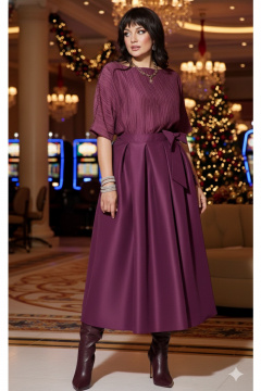 Платье Vittoria Queen 26913/1 винный - фото 5