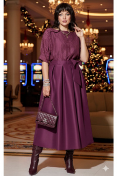 Платье Vittoria Queen 26913/1 винный - фото 4