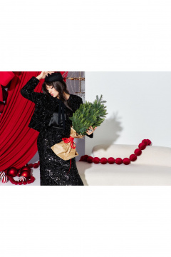 Блуза, жакет, юбка Vittoria Queen 27593 черный - фото 2