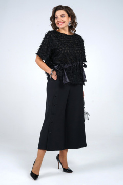 Блуза, брюки Alani Collection 2264 черный - фото 5