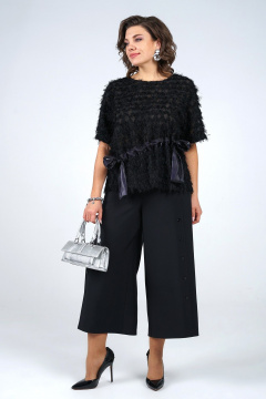 Блуза, брюки Alani Collection 2264 черный - фото 2