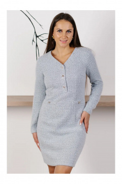 Платье MONA STYLE 22046/1 серый - фото 2