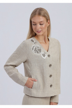 Жакет Полинушка 729 натуральный - фото 2