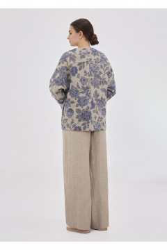 Жакет Полинушка 709лх синие розочки - фото 3