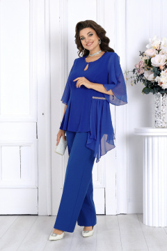 Блуза, брюки Ninele 7512 василек - фото 5