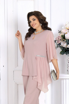 Блуза, брюки Ninele 7512 пудра - фото 5