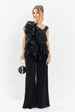 Блуза, брюки Euromoda 674 черный - фото 2