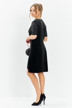 Платье Euromoda 677 черный - фото 4