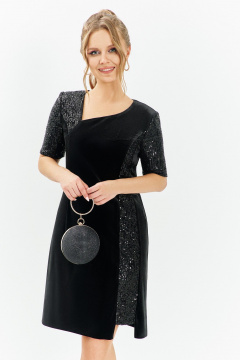 Платье Euromoda 677 черный - фото 1