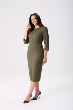 Платье Rishelie 1008 темная_оливка - фото 2