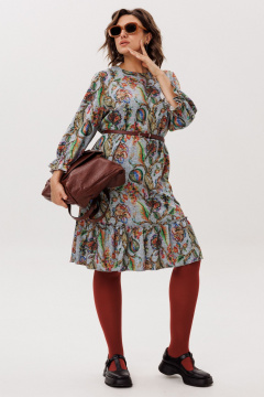 Платье Anelli 1775 экзотический_серый - фото 3