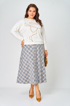 Джемпер, юбка Danaida 2188 клетка - фото 5