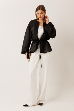 Блуза, топ KOKOdea 20001 чёрный и молочный - фото 5