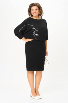 Платье Karina deLux M-1413 черный - фото 1